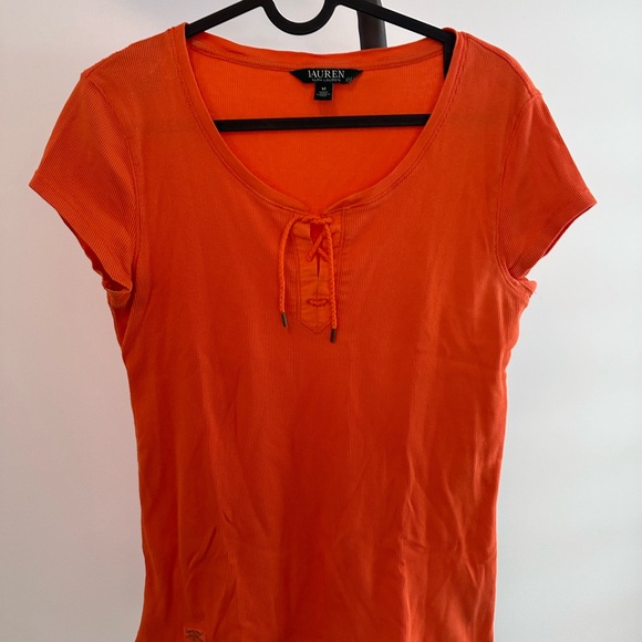 Ralph Lauren Vibrant Orange Short Sleeve Tee - Picture 2 of 7